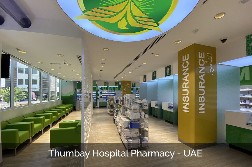 Thumbay pharmacy design