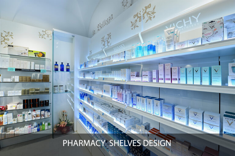 pharmacy shelves
