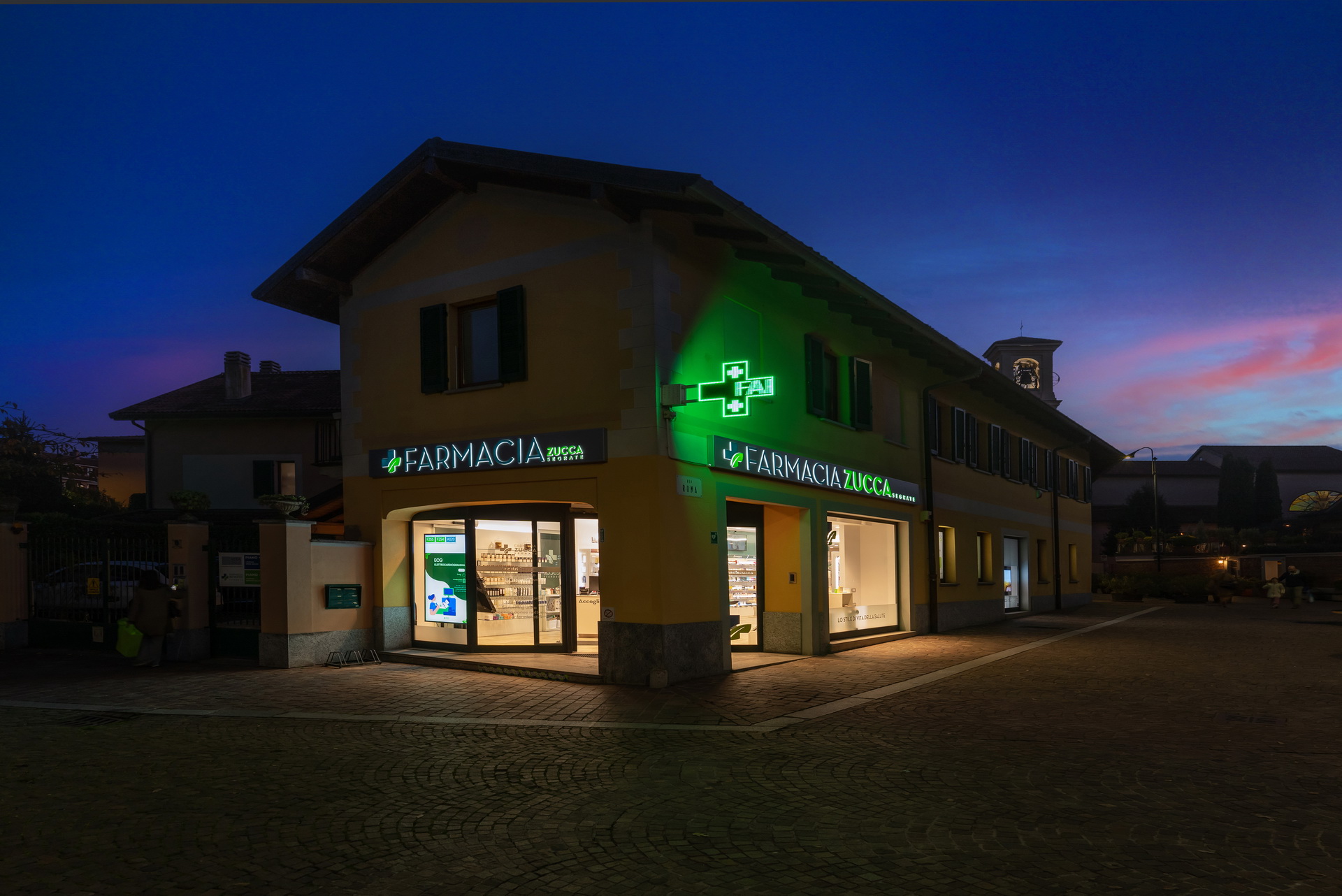 pharmacy-zucca-modern-pharmacy-exterior-evening