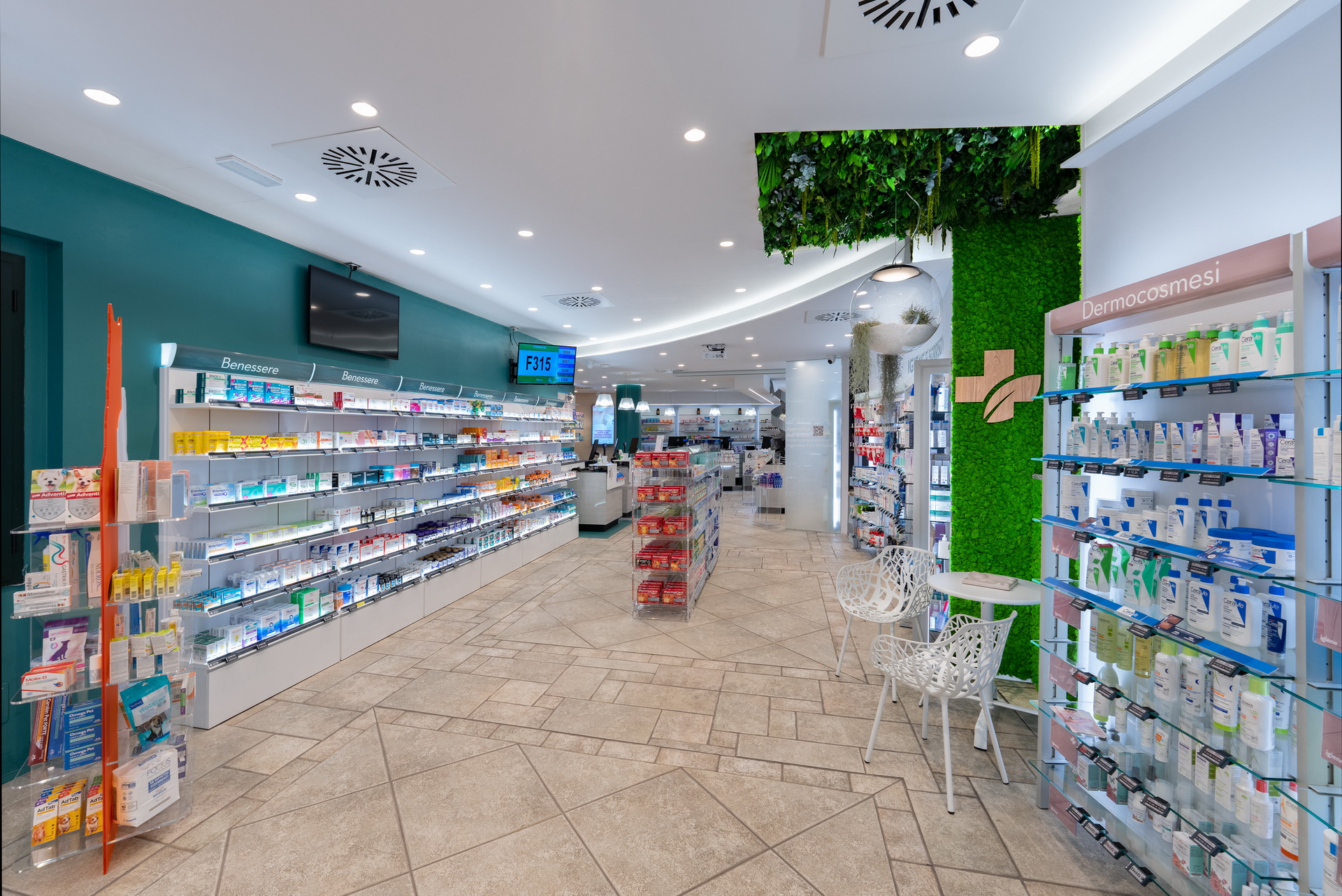 pharmacy-zucca-wellness-area-interior-path